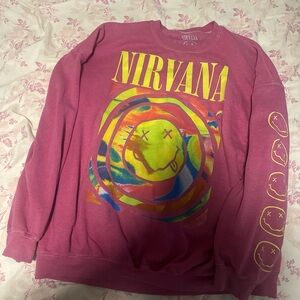 Urban Outfitters Pink Nirvana Sweatshirt
